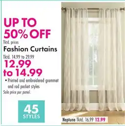 Boscov's Fashion Curtains offer