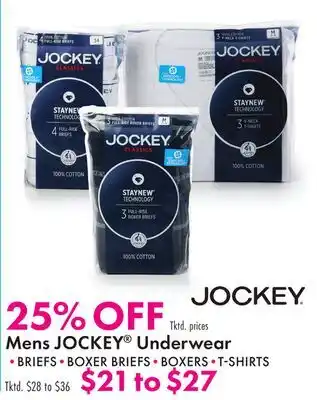 Boscov's Mens JOCKEY Underwear offer