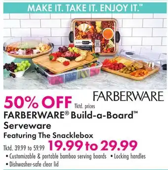 Boscov's FARBERWARE Build-a-Board Serveware offer