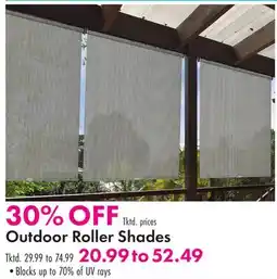 Boscov's Outdoor Roller Shades offer