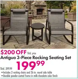 Boscov's Antigua 3-Piece Rocking Seating Set offer