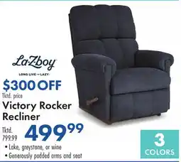 Boscov's Victory Rocker Recliner offer