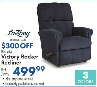 Boscov's Victory Rocker Recliner offer