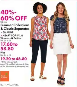Boscov's Summer Collections & Classic Separates offer
