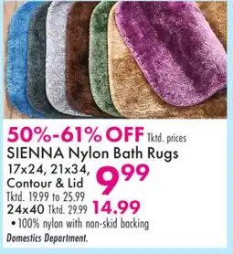 Boscov's SIENNA Nylon Bath Rugs offer