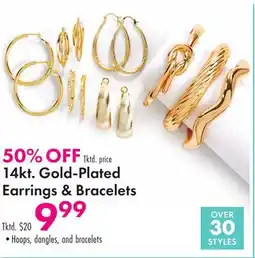 Boscov's 14kt. Gold-Plated Earrings & Bracelets offer