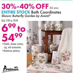 Boscov's ENTIRE STOCK Bath Coordinates offer