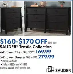 Boscov's SAUDER Trestle Collection Chest offer