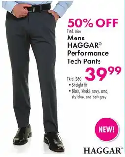 Boscov's Mens HAGGAR Performance Tech Pants offer