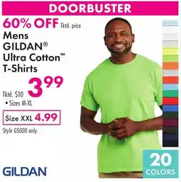 Boscov's Mens GILDAN Ultra Cotton T-Shirts offer
