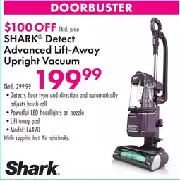 Boscov's SHARK Detect Advanced Lift-Away Upright Vacuum offer