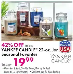 Boscov's YANKEE CANDLE 22-oz. Jar Seasonal Favorites offer