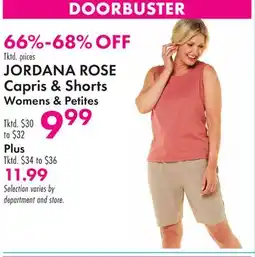 Boscov's JORDANA ROSE Capris & Shorts Womens & Petites offer