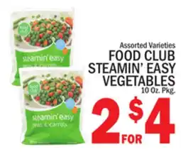C Town FOOD CLUB STEAMIN' EASY VEGETABLES offer