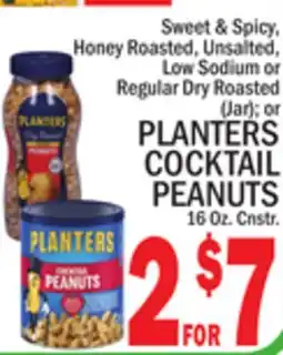 C Town PLANTERS COCKTAIL PEANUTS offer
