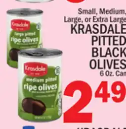 C Town KRASDALE PITTED BLACK OLIVES offer