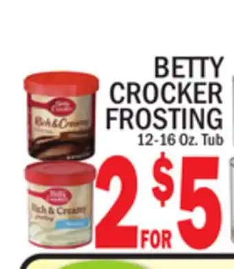 C Town BETTY CROCKER FROSTING offer
