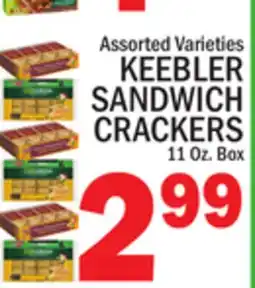 C Town KEEBLER SANDWICH CRACKERS 11 Oz. Box offer