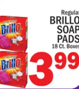 C Town BRILLO SOAP PADS 18 Ct. Boxes offer