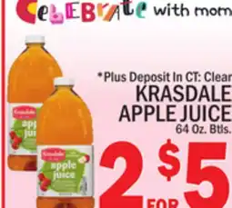 C Town KRASDALE APPLE JUICE offer