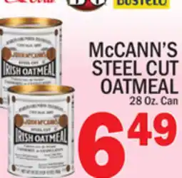 C Town McCANN'S STEEL CUT OATMEAL offer