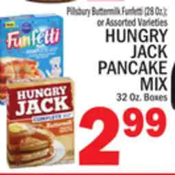 C Town HUNGRY JACK PANCAKE MIX 32 Oz. Boxes offer