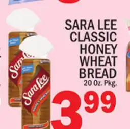 C Town SARA LEE CLASSIC HONEY WHEAT BREAD offer