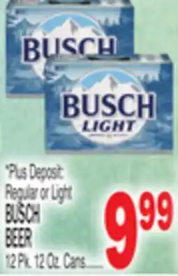 C Town BUSCH BEER offer
