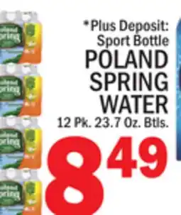 C Town POLAND SPRING WATER offer