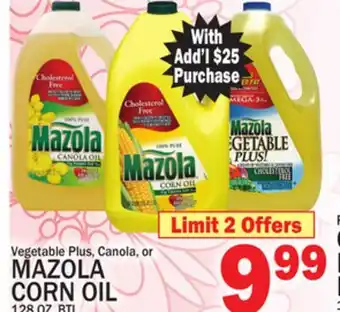 C Town MAZOLA CORN OIL offer