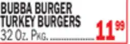 C Town BUBBA BURGER TURKEY BURGERS offer