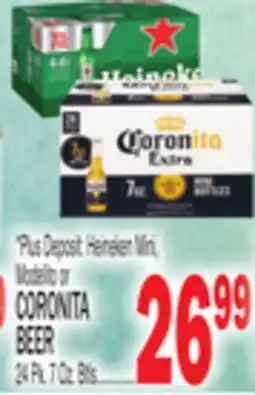 C Town CORONITA BEER 24 Pk. 7 Oz. Btls offer