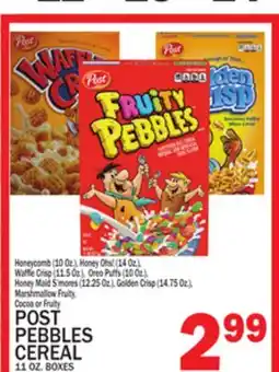 C Town POST PEBBLES CEREAL 11 OZ. BOXES offer