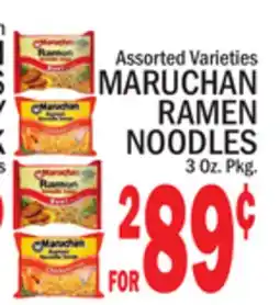 C Town MARUCHAN RAMEN NOODLES offer