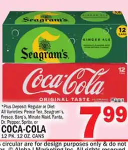 C Town COCA-COLA 12 PK. 12 OZ. CANS offer