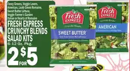 C Town FRESH EXPRESS CRUNCHY BLENDS SALAD KITS offer