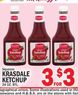 C Town KRASDALE KETCHUP offer