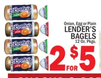 C Town LENDER'S BAGELS offer