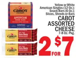 C Town CABOT ASSORTED CHEESE offer