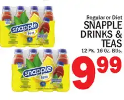 C Town SNAPPLE DRINKS & TEAS offer