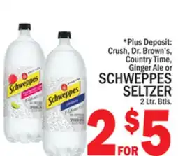 C Town SCHWEPPES SELTZER offer