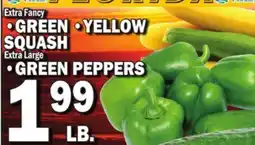 C Town • GREEN • YELLOW SQUASH • GREEN PEPPERS offer