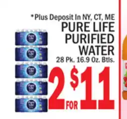 C Town PURE LIFE PURIFIED WATER offer