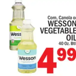 C Town WESSON VEGETABLE OIL 40 Oz. Btl offer