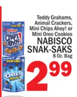 C Town NABISCO SNAK-SAKS offer