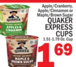 C Town QUAKER EXPRESS CUPS offer