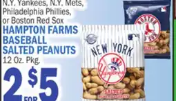 C Town HAMPTON FARMS BASEBALL SALTED PEANUTS 12 Oz. Pkg offer