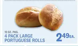 Kings Food Markets 4 PACK LARGE PORTUGUESE ROLLS offer