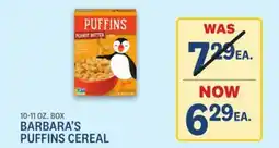 Kings Food Markets BARBARA'S PUFFINS CEREAL offer