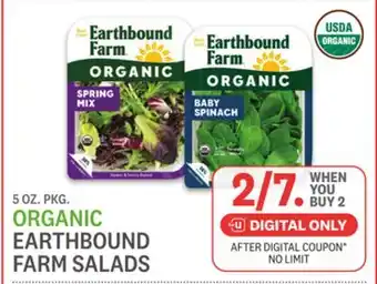 Kings Food Markets ORGANIC EARTHBOUND FARM SALADS offer